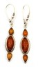 Natural Amber DropDangle Earrings Sterling Silver Hook Clasp Pierced Ears-2.JPG