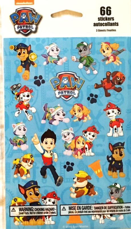 Paw Patrol Stickers New Sealed Free Shipping