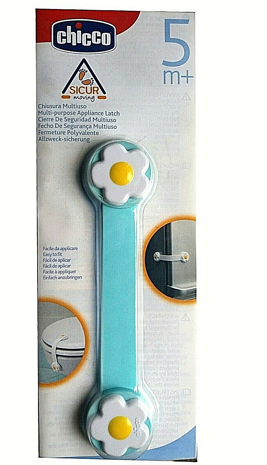 Un Fermo Chiusura Sistema Sicurezza Super Block Chicco multiuso 5+ mesi Azzurro