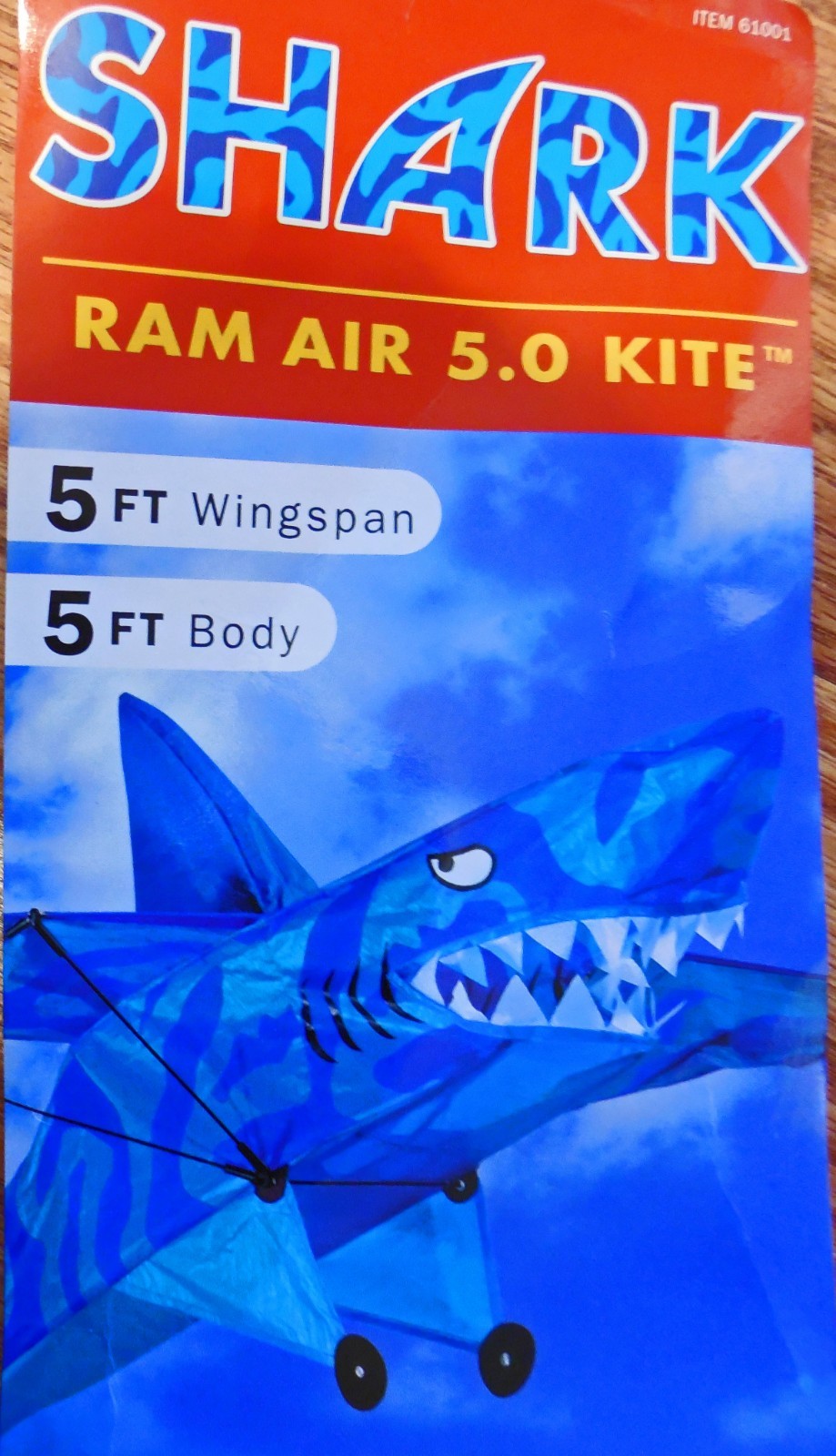 SHARK RAM AIR 5.0 3D 5' KITE Flips Dives Stalls Climbs NEW