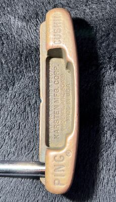 Ping Karsten Cushin 85029 Bronze Putter Right Handed VTG USA Made Club - NICE!