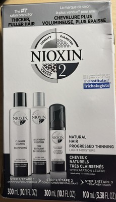 NIOXIN System 2 Thinning Cleanser Scalp Therapy and Treatment Kit