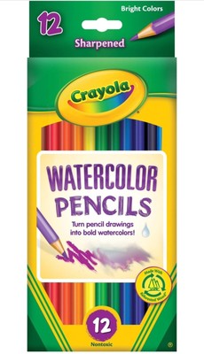 Crayola Watercolor Pencils Full Lenght 12 Colors