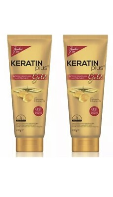 2 Pcs Keratin Plus Brazilian Hair Treatment Gold 200g (Louise Beauty Box  )