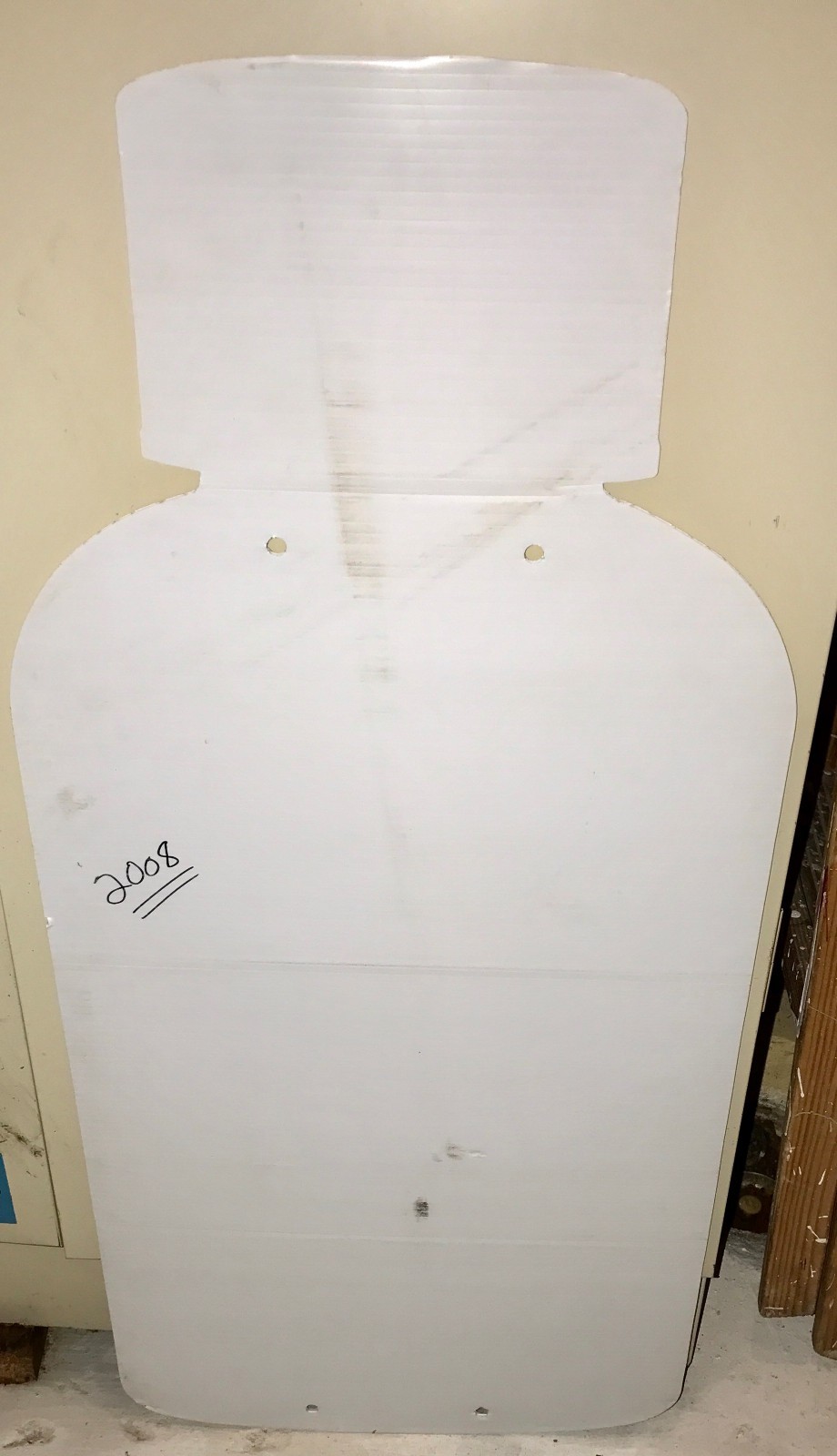 2008 AMP Energy Drink Shot Corrugated Sign Hard Firm Plastic Monster Rockstar