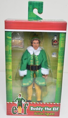 BUDDY THE ELF 8'' Cloth Action Figure ELF MOVIE NECA NRFB NEW