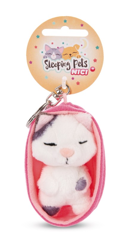 Nici Auswahl SchlÃ¼SselanhÃ¤Nger Sleeping Pets Katze Cat 10cm