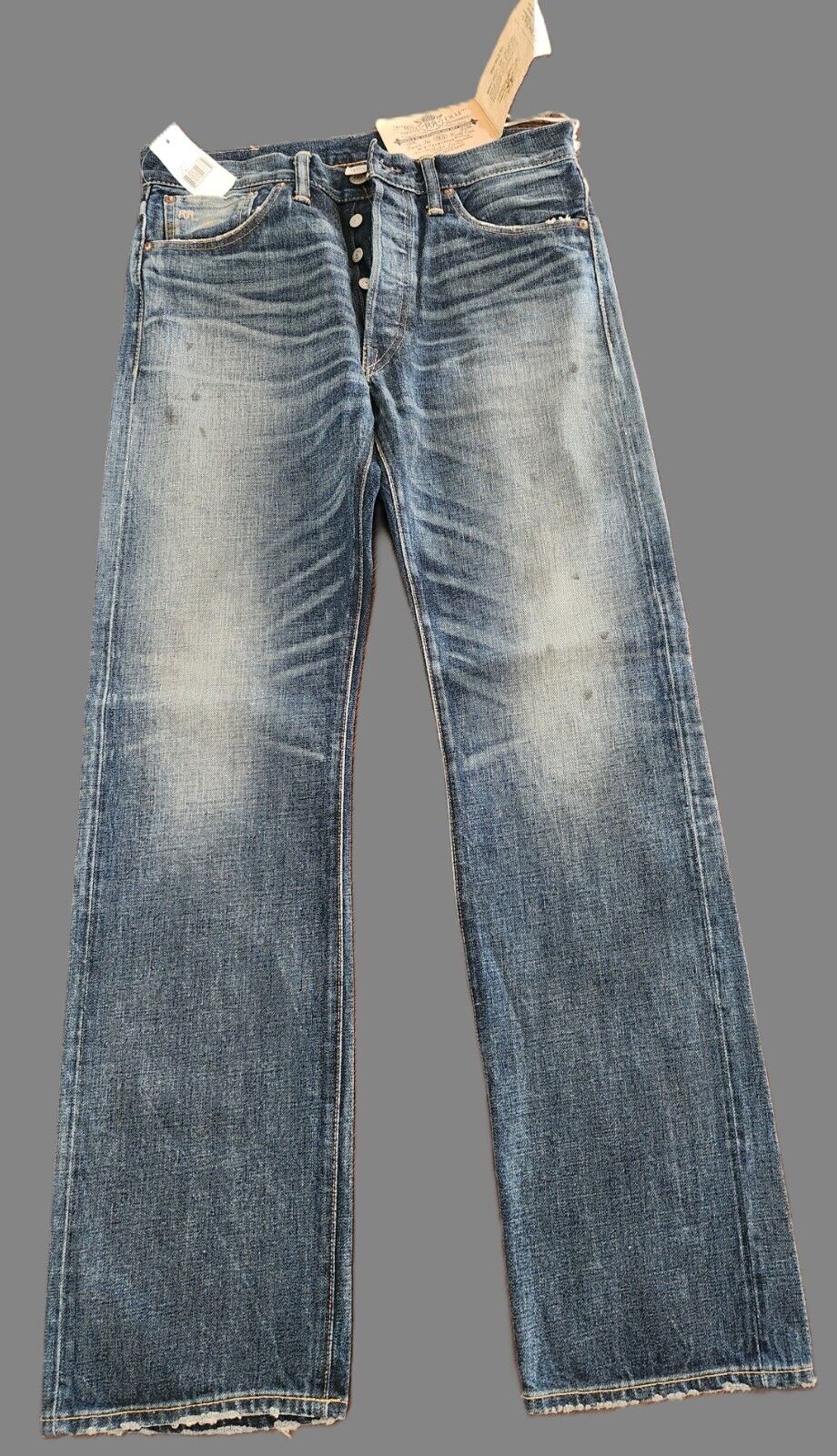 RRL Double RL Vintage Shuttle Woven Distressed Paint RRL Double RL Vintage Shuttle Woven Distressed Paint