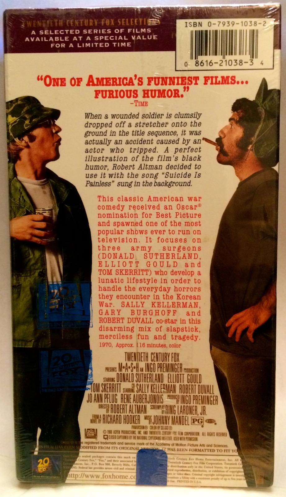 MASH Donald Sutherland Elliott Gould Robert Duvall Johnny Mandel, VHS SEALED NEW