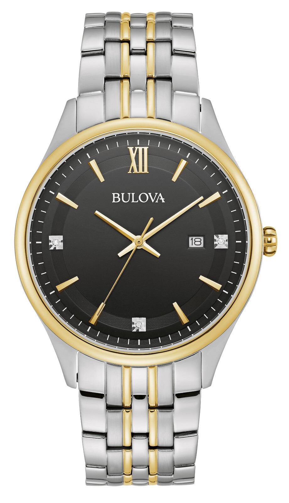 【限定価格】BULOVA クォーツ メンズ Bulova Men's Classic Calendar Quartz Silver Stainless Steel