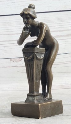 Bergman Bronze Satyr and Girl Sculpture Mythological Figurine Fine Art Statue