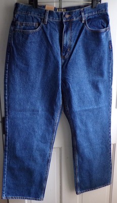 NWT Schmidt Work Wear Jeans Mens 36x30 Relaxed Fit Medium Wash Denim 100% Cotton