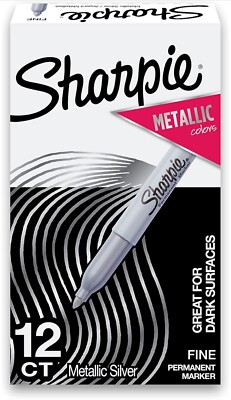 Sharpie Metallic Permanent Marker Metallic Silver Dozen 39100