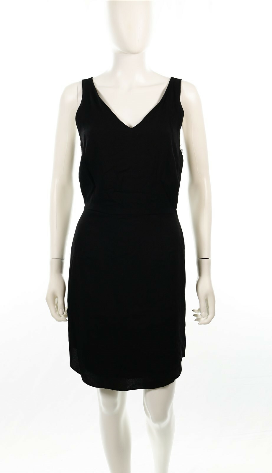 Chelsea 28 Womens 122776 Gather Cutout Black Sleeveless Sheath Dress Size Small