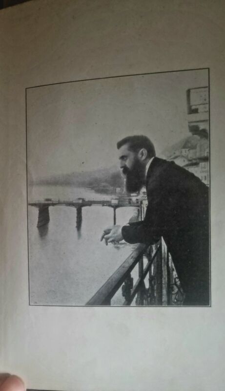 1919 N.y. Herzl Biography Brainin Hebrew Photos Rare Zionist הרצל