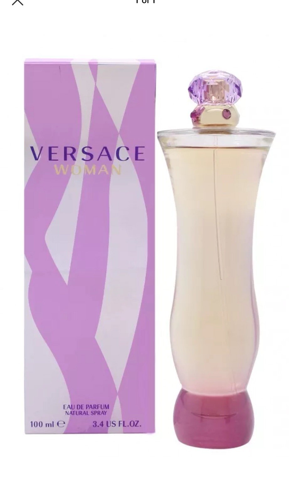 versace woman 50ml eau de parfum