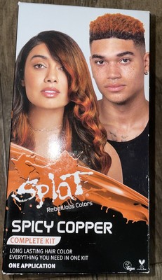 Splat, Long Lasting Hair Color, Complete Kit, Spicy Copper New Sealed