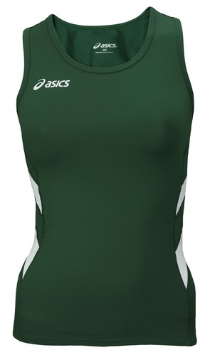 

Женская майка ASICS Stride Shimmel, лесной зеленый/белый