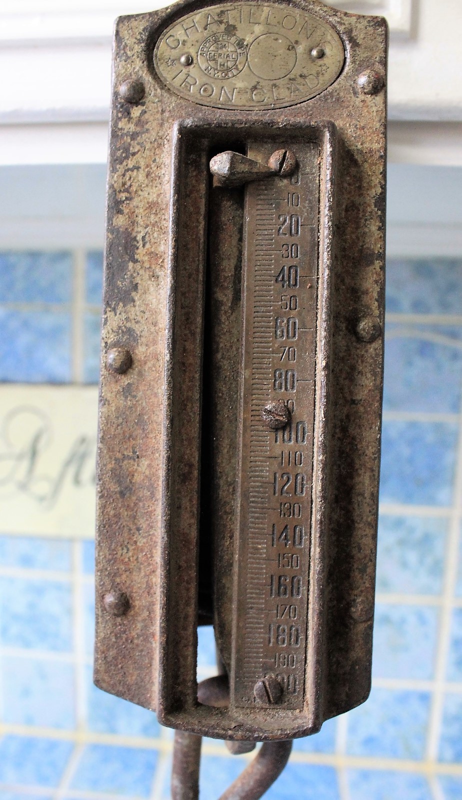Chatillons Iron Clad 300lb antique meat scale