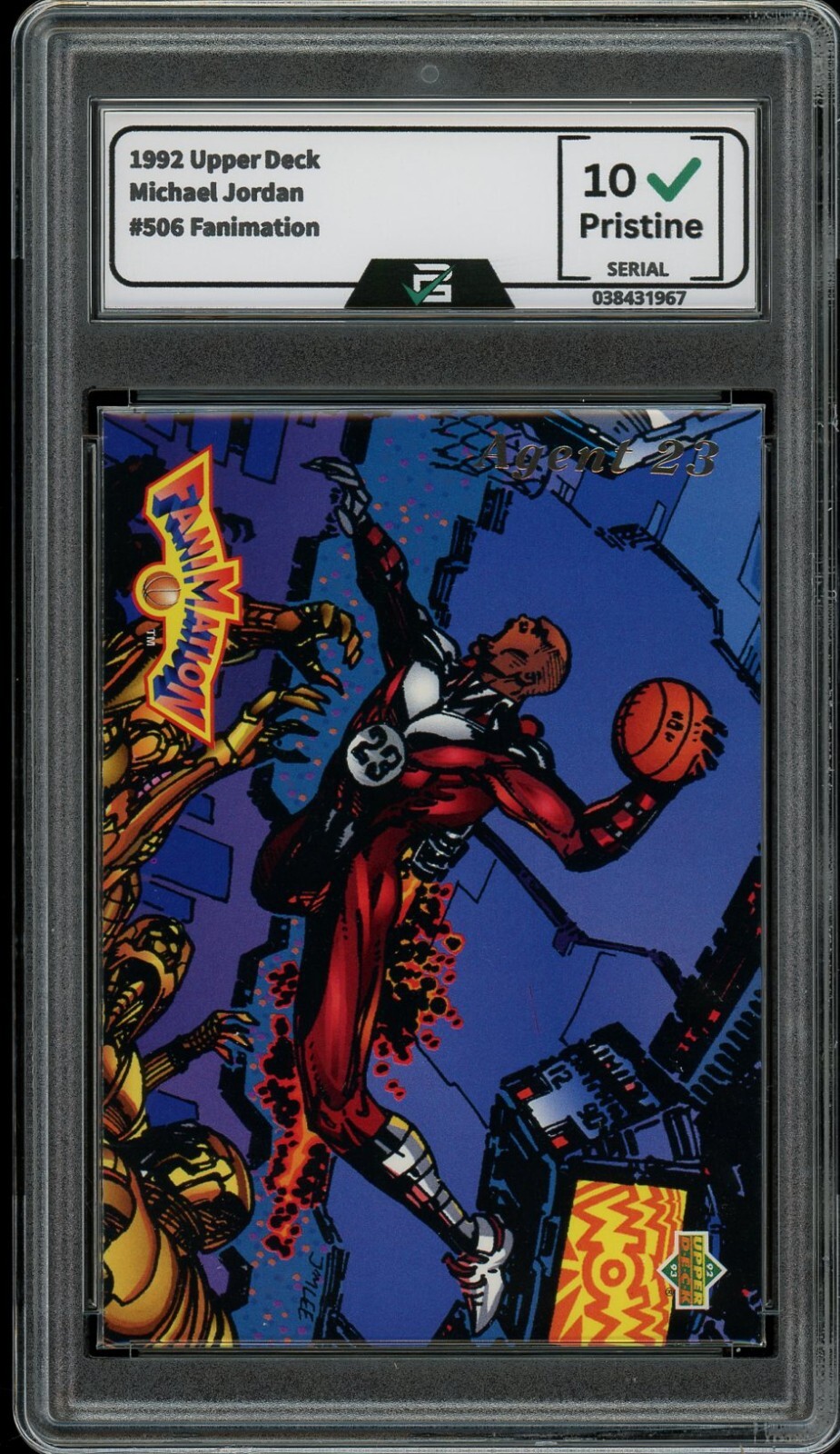 1992 Upper Deck #506 Michael Jordan GRADED 10 GEM MINT HOF