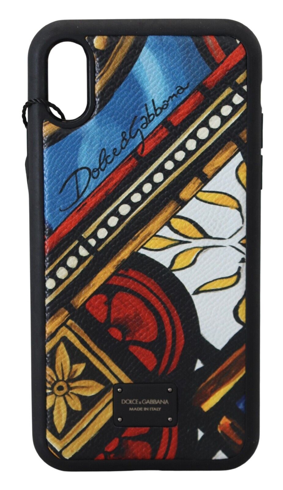 Чехол для телефона DOLCE & GABBANA, разноцветный майолика с логотипом DG для iPhone XR, рекомендованная розничная цена 220 долларов США.