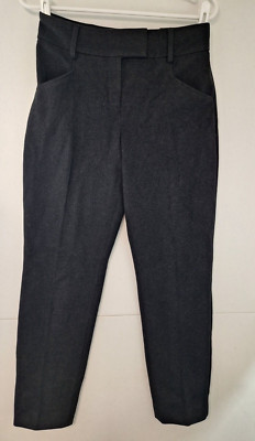 Express Women's 2R Black Brushed Mid Rise Ankle Pants NEW