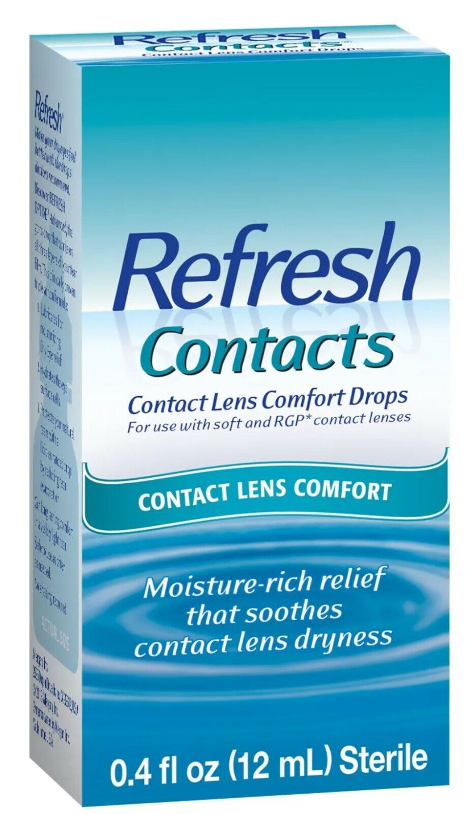 Refresh Contacts Comfort Drops - 0.4 fl oz Moisture Rich Rel