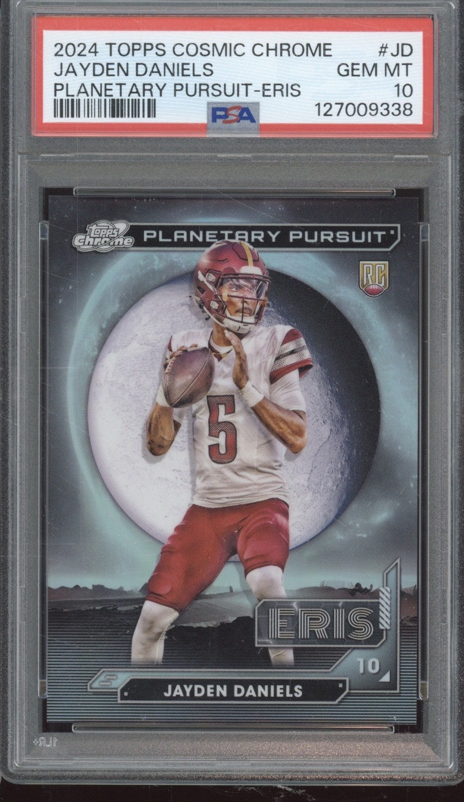 2024 Topps Cosmic Chrome Planetary Eris Jayden Daniels RC SPRare Gem Mint PSA 10