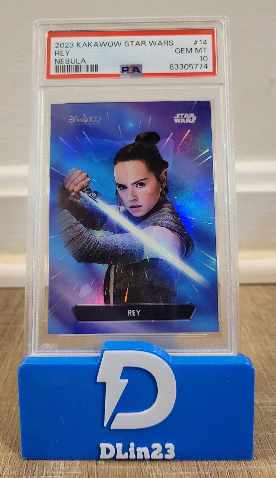 2023 KAKAWOW STAR WARS REY NEBULA PS-NXY-14 #/666 PSA 10 GEM