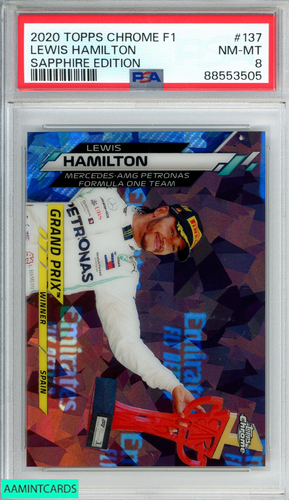 2020 TOPPS CHROME FORMULA 1 SAPPHIRE EDITION LEWIS HAMILTON
