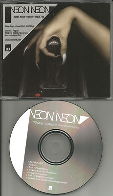 Boom Bip Gruff Rhys NEON NEON Raquel /Trick HOT CHIP MIXS& INSTRUMENTAL PROMO CD