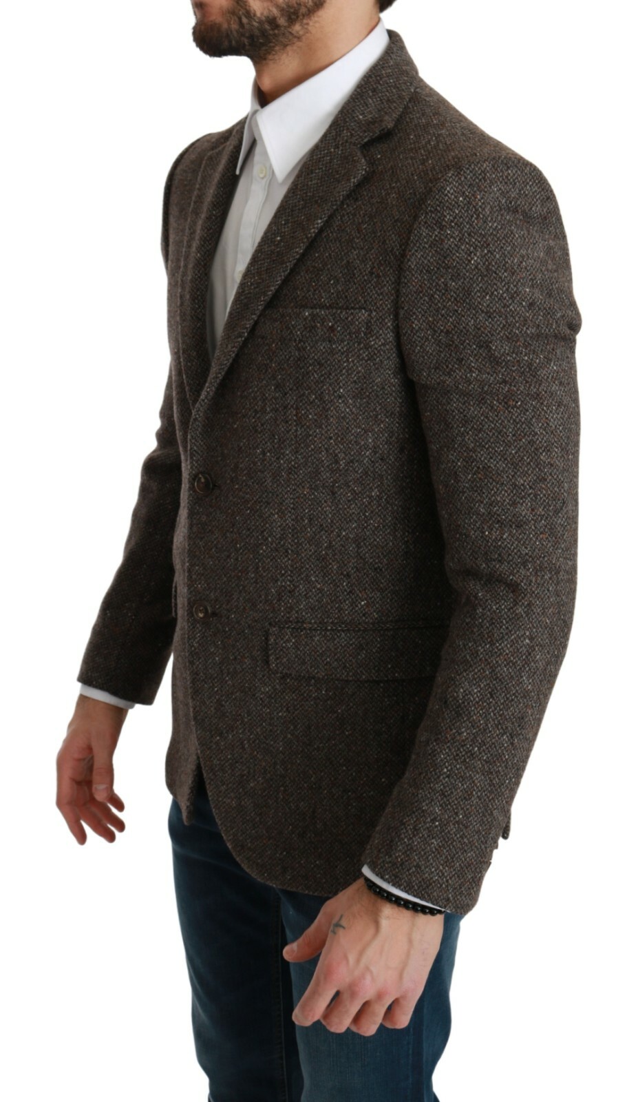 Pre-owned Dolce & Gabbana Blazer Wool Brown Jacket Formal Coat It48 / Us38 / M Rrp $1700