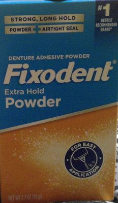 New Fixodent Extra Hold Denture Adhesive Powder, 2.7 Oz Free Shipping
