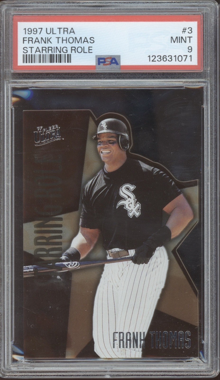 1997 Fleer Starring Role #3 Frank Thomas Pop 5 No 10s Mint PSA 9