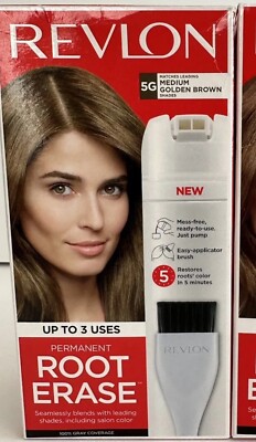 Revlon Permanent Root Erase 3.2 oz Hair Coloring Cream - 5G Medium Golden Brown