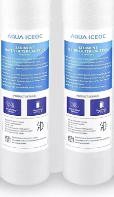 10''x2.5'' 5 Micron Sediment Water Filter Cartridge For Standard RO Unit Rfc AP110