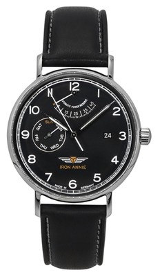 Pre-owned Annie Iron  Amazonas Impression Black Dial Casual Automatic Men's Watch 59602