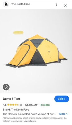 North Face Dome 5 Tent Expedition Basecamp Tent Brand New