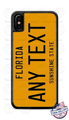 Florida Vintage State License Plate Phone Case For iPhone 12 Samsung A11 Google