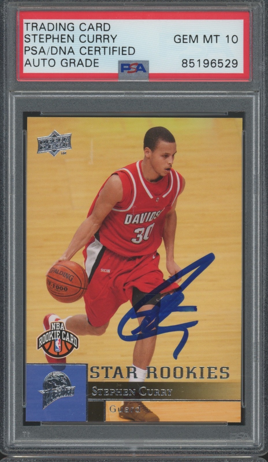 2009 Upper Deck #234 Stephen Curry Autograph RC Rookie Gem Mint PSA DNA 10 Auto