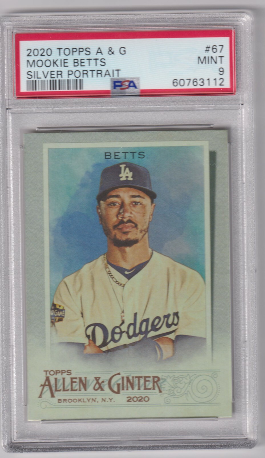 2020 Topps Allen and Ginter Silver #67 Mookie Betts PSA 9