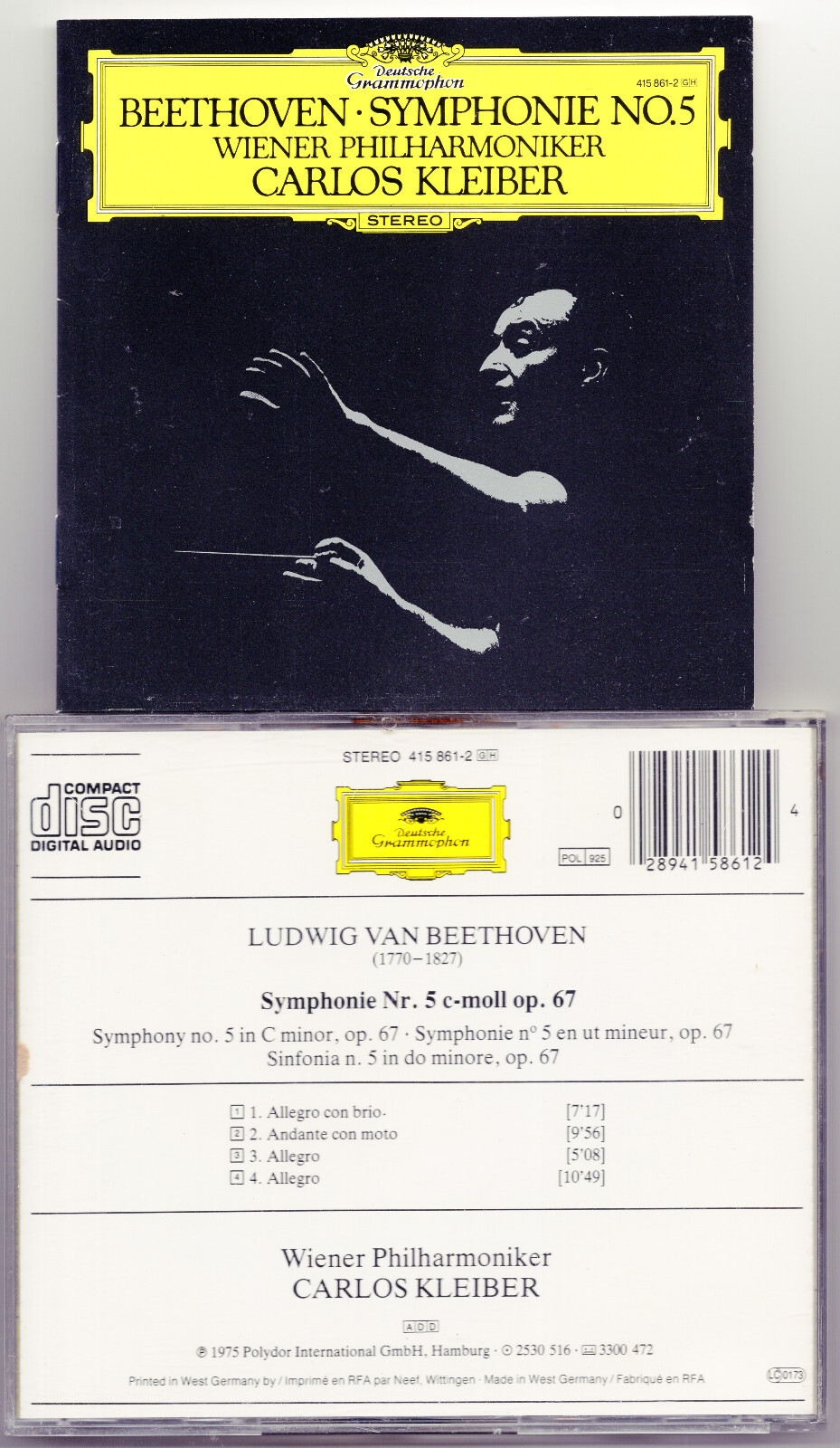 Beethoven - Symphony No. 5, Carlos Kleiber/Wiener Phil, DG