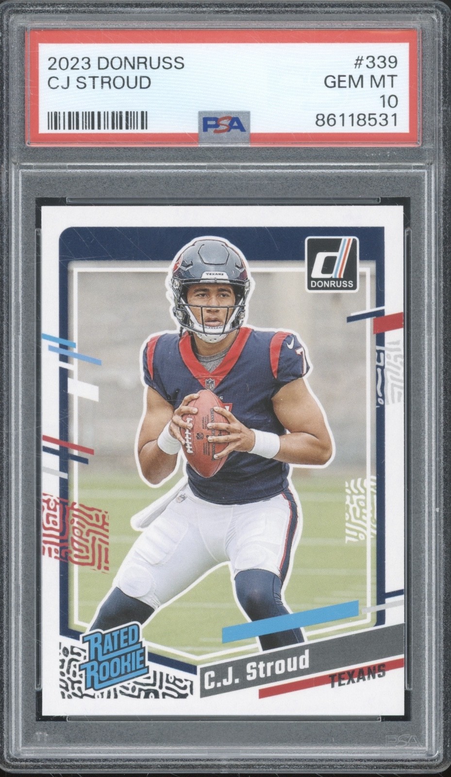 2023 Panini Donruss #339 C.J. Stroud RC Rookie Gem Mint PSA 10