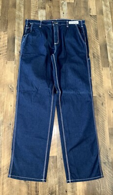 NWT! Carhartt Classic Blue Jeans FR Flame Resistant Denim Men s 40x36 Cintas