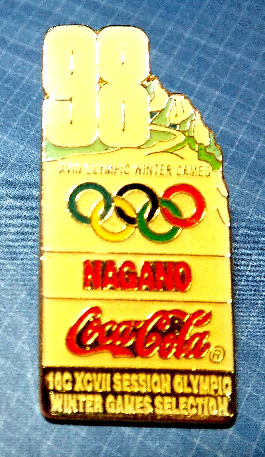 RARE OFFICIAL 1998 BID NAGANO SESSION OLYMPIC GAMES PIN RARE OFFICIAL 1998 BID NAGANO SESSION OLYMPIC GAMES PIN