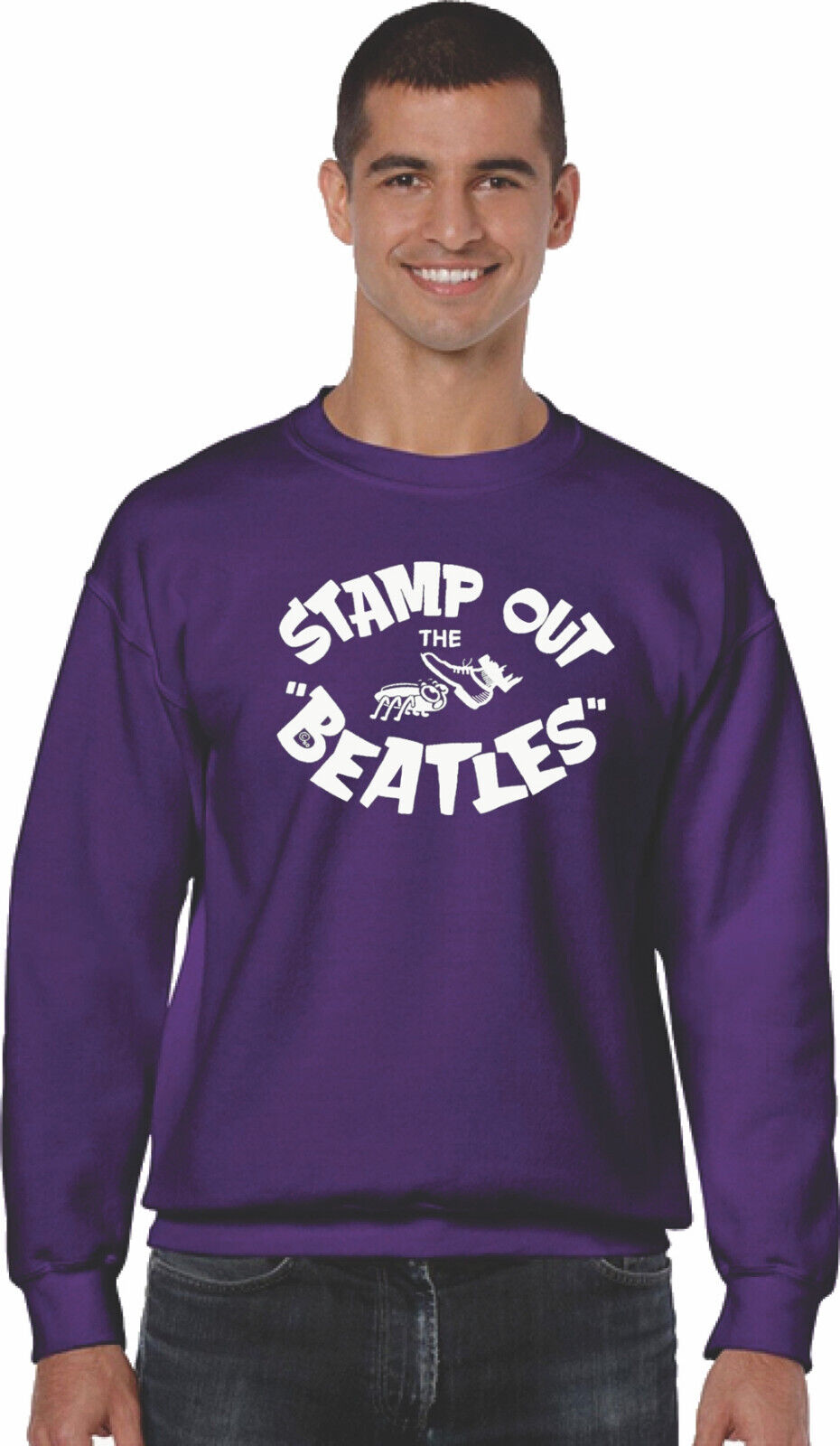 STAMP OUT THE BEATLES SWEATSHIRT AUTHENTIC MCCARTNEY LENNON STAMP OUT THE BEATLES SWEATSHIRT AUTHENTIC MCCARTNEY LENNON