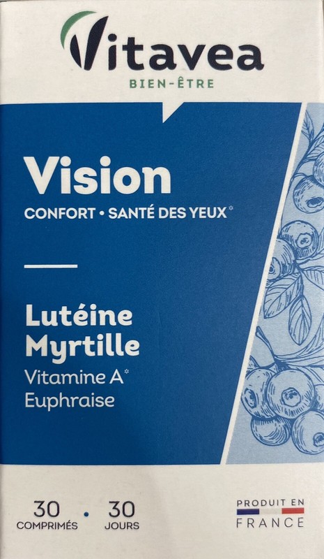 Vitavea Vitarmonyl Vision SantÃ© Des Yeux LutÃ©Ine Myrtille Vitamine A Euphraise