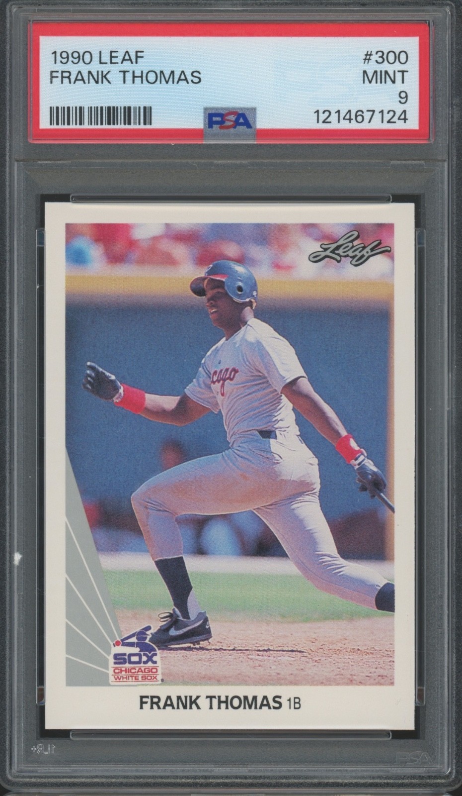 1990 Leaf #300 Frank Thomas RC Rookie Mint PSA 9