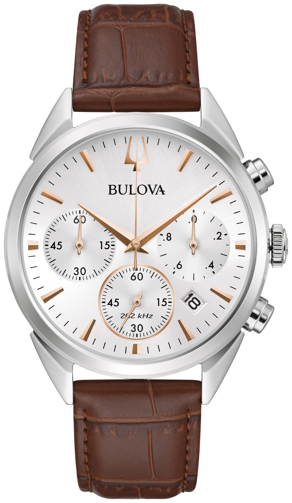 Pre-owned Bulova Men's Classic Quartz Chronograph Quartz Brown Watch 41.5mm 96b370