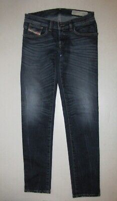 Womens Diesel Getlegg Slim-Skinny Low Waist Jeans. Size 25 Blue. 29'' Inseam.